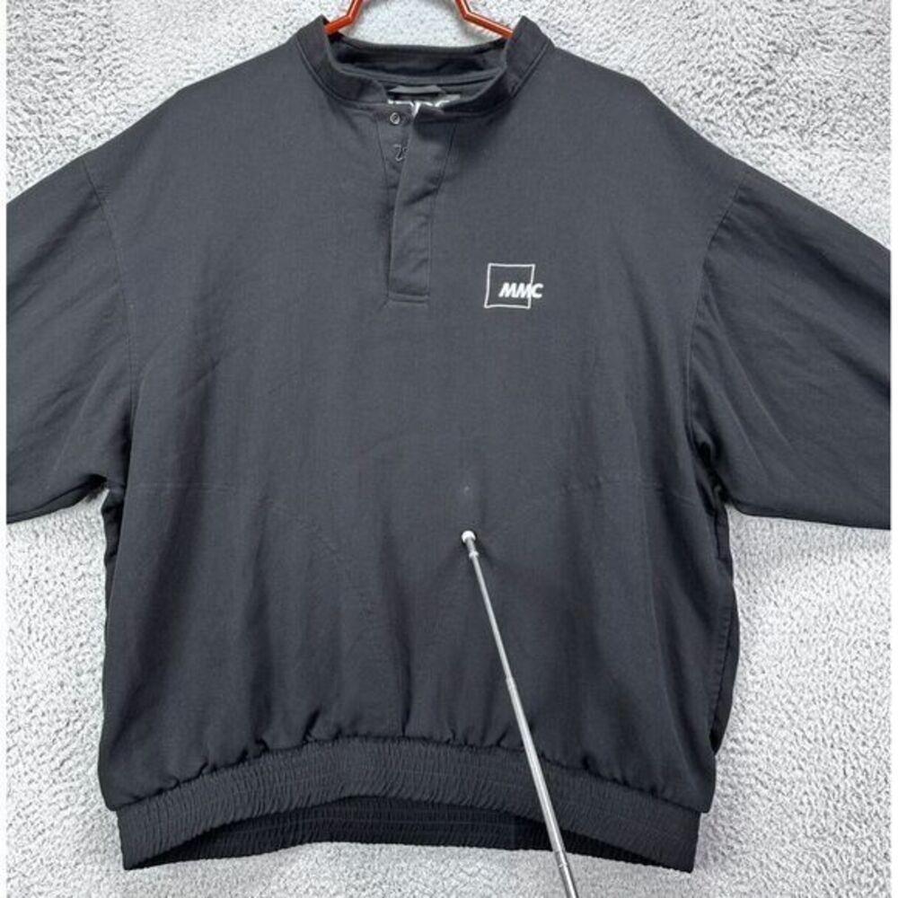 Zero Restriction Shirt Adult Large L Black Golf Outerwear Snap Rugby Casual Mens